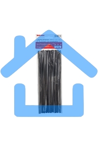 Клеевые стержни Rexant, Ø7 мм, 200 мм, черные, 10 шт., хедер