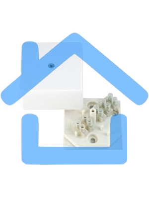 Коробка распр. ОП 75х75х30 с клемн. бел. HEGEL КРК2702