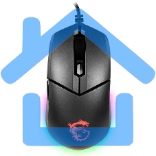 Мышь проводная MSI Clutch GM11 черный, 5000 dpi, USB, кнопки - 6