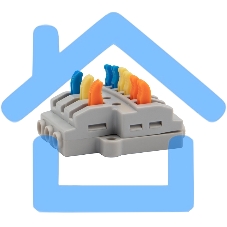 Клемма соединительная многоразовая быстрозажимная разветвительная, с монтажной площадкой (3х2) (50 шт./уп.) Rexant