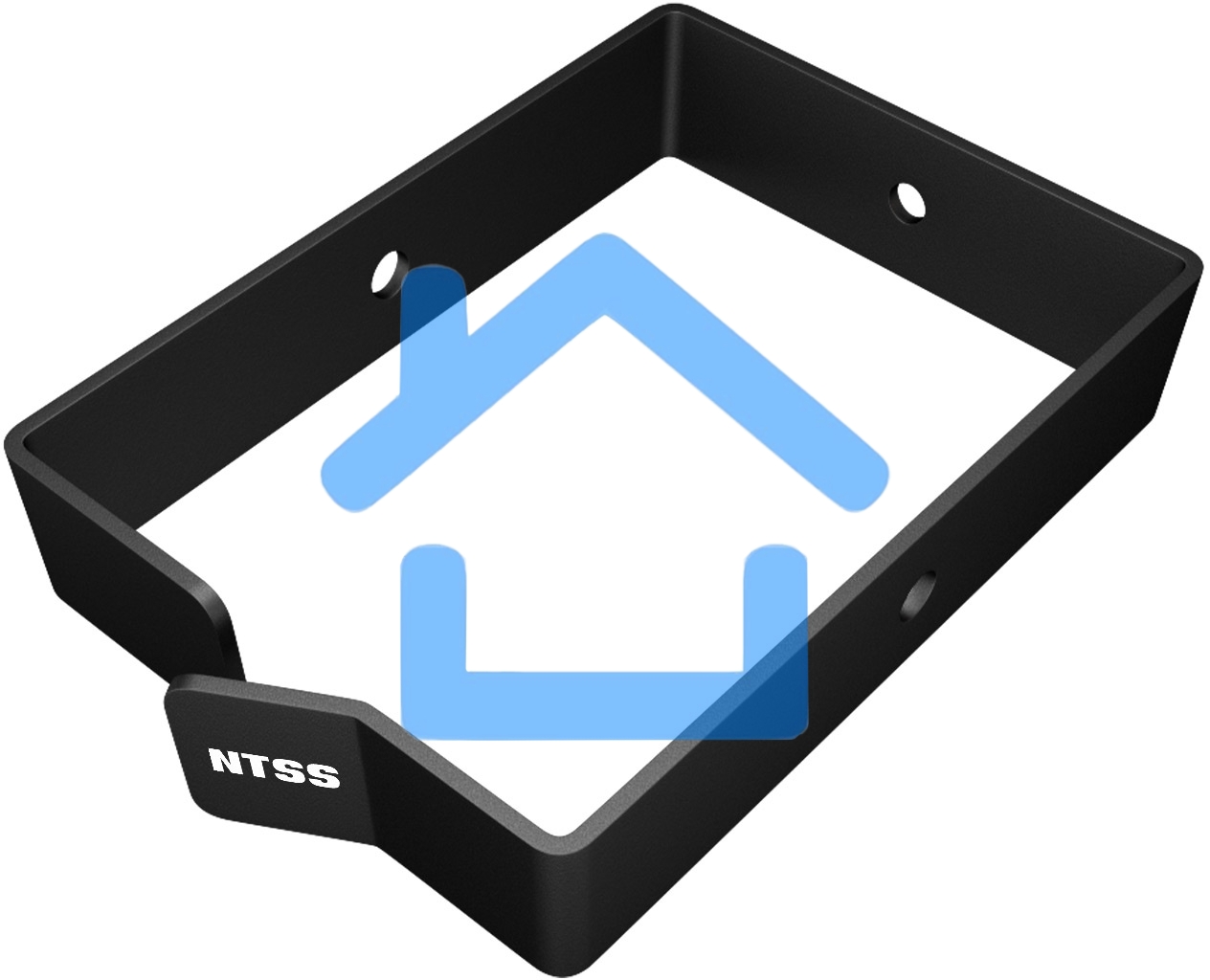 Кабельный органайзер Горизонтальный NTSS NTSS-ORGR-90Х60-BL односторонний кольца