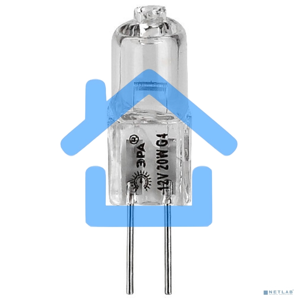 Лампа галогенная ЭРА G4-JC-20W-12V(100/1000/20000)