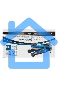 Домкрат гидравлический подкатной, 3 т, 120-450 мм, быстрый подъем, проф. Stels