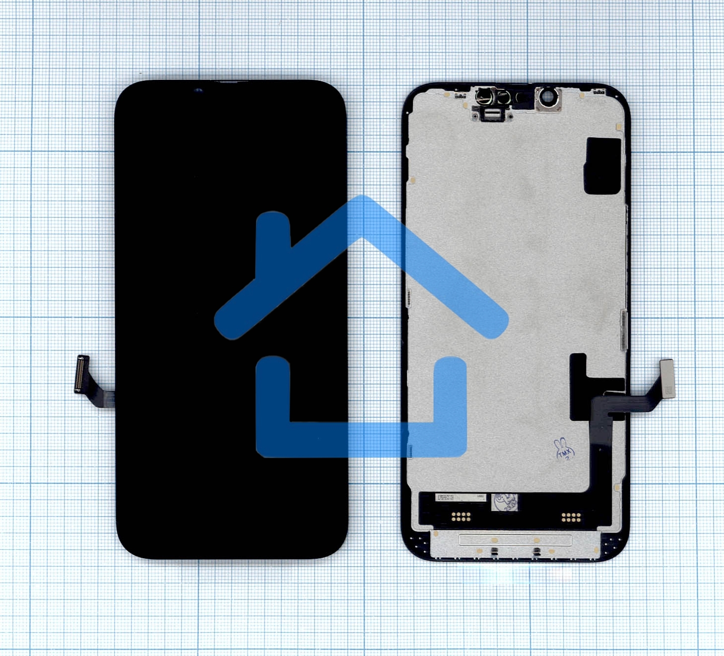 Дисплей (модуль) для Apple iPhone 14 в сборе с тачскрином, черный