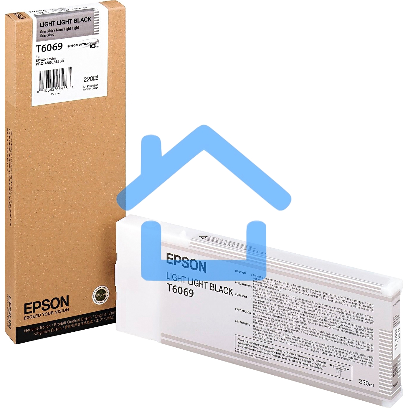 Картридж Epson C13T606900 светло-серый (220 мл.) для Stylus Pro 4880