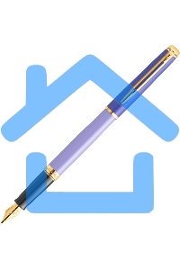 Ручка перьевая Waterman Hemisphere Colour Blocking (2179900) Purple GT сталь нержавеющая/позолота F, подарочная коробка