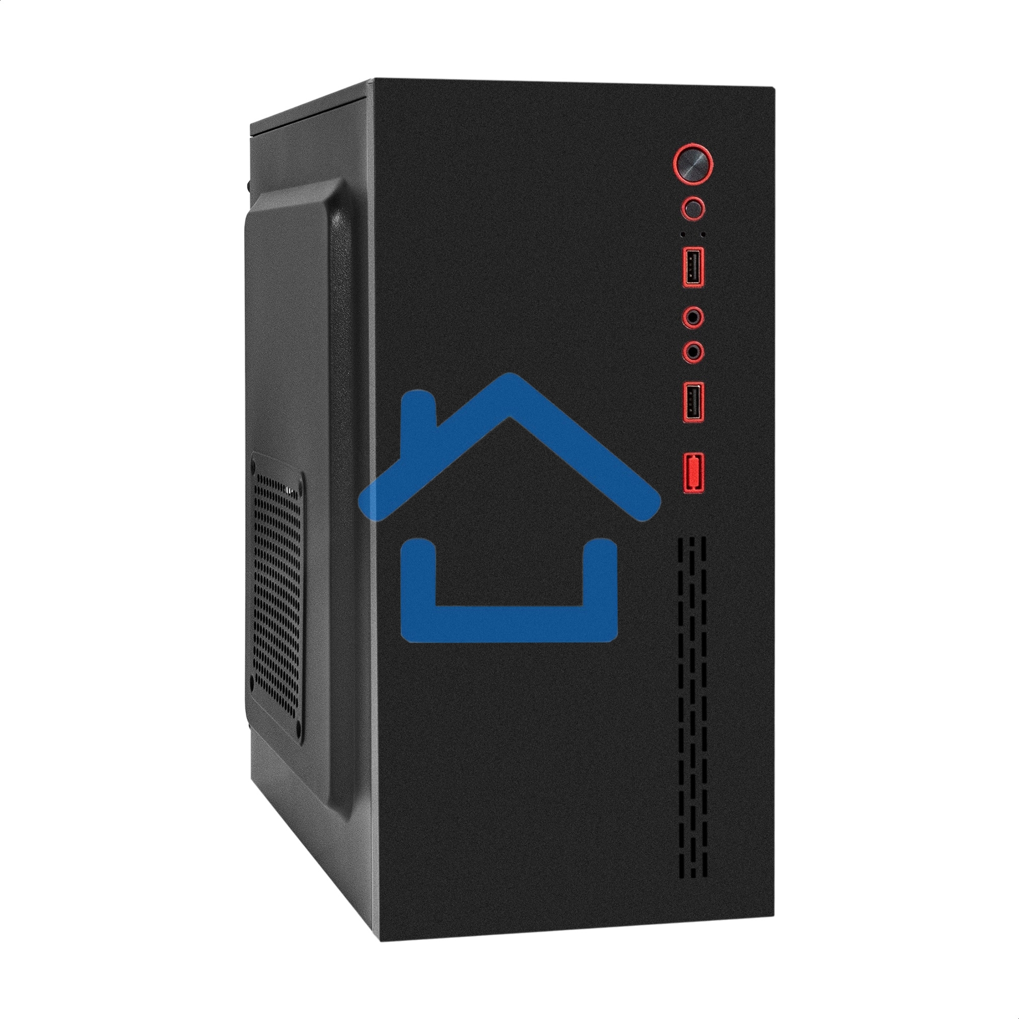 Компьютерный корпус Minitower ExeGate BAA-403 (mATX, без БП, 2*USB, HD Audio, черный)
