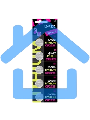 Элемент питания литиевый CR2025 BL-5 (уп.5шт) ФАZА 4895205003187, 3 В