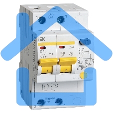Выключатель автоматический Iek MAD10-2-016-C-010 АД12 2Р 16А10мА ИЭК