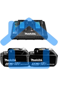 Аккумулятор+з\у Makita 191L75-3DC18RD-1шт+BL1850B-2шт,18В,5.0А·ч,Li-ion,кор