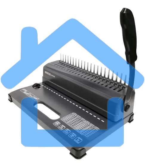 Переплетчик Office Kit B2112N A4/перф.12л.сшив/макс.450л./пластик.пруж. (4.5-51мм)