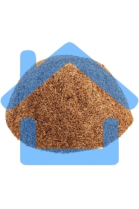 Вкладыш из коковиты полукруглый, диаметр 30 см Palisad