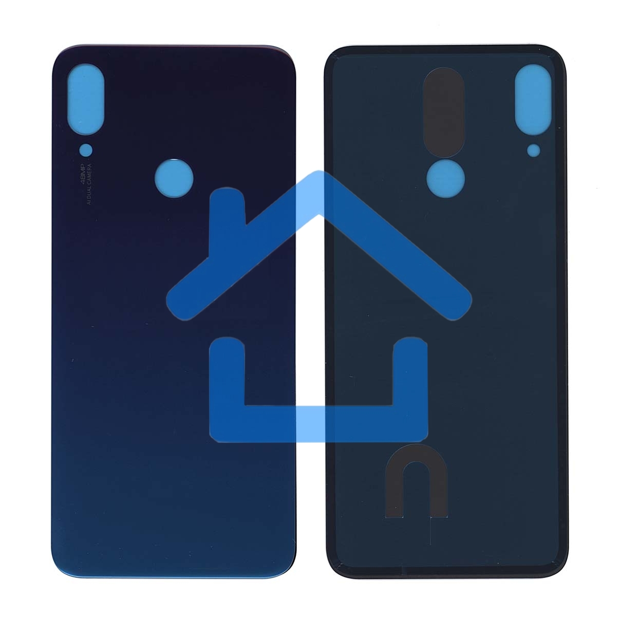Задняя крышка для Xiaomi Redmi Note 7 Pro голубая