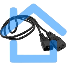 Шнур питания Lanmaster C19-C14, 3х0.75, 220В, 10А, черный, 10 метров Шнур питания Lanmaster C19-C14, 3х0.75, 220В, 10А, черный, 10 метров