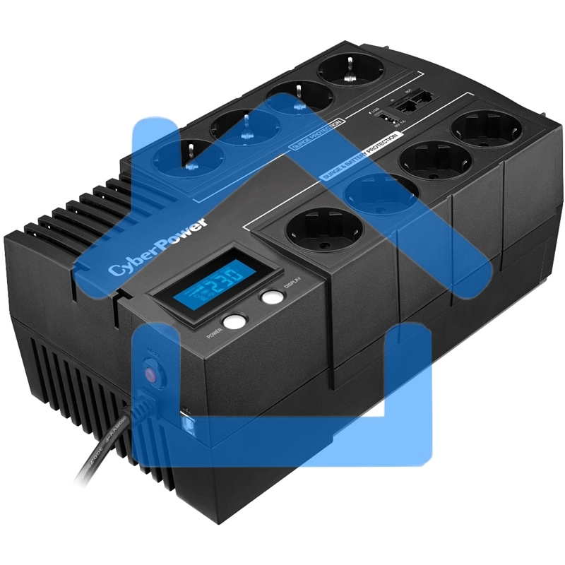 Источник бесперебойного питания CyberPower BR1000ELCD, Line-Interactive