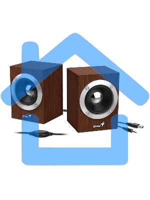 Акустическая система GENIUS SP-HF280 wooden USB Проводной пульт регулировки громкости для легкого управления