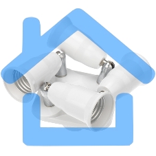 Разветвитель цокольный Е27-4хЕ27 белый Rexant