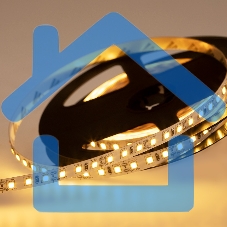 Лента светодиодная 12 В, 8 мм, IP23, SMD 2835, 120 LED/m, 12 V, цвет свечения теплый белый (3000 K)