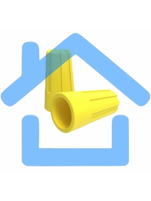 Соединительный изолирующий зажим СИЗ-4, ø 4,8 мм (1,5-9,5 мм²) желтый Rexant