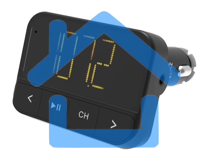Автомобильный FM-модулятор Ritmix FMT-B200 черный SD BT USB (80000765)