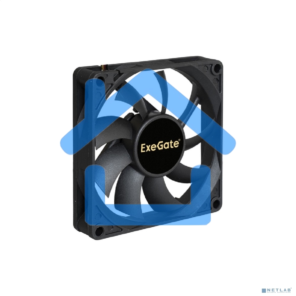 Вентилятор для корпуса ExeGate ExtraPower EP08015S3P черный, 80 мм, 2500 об/мин, 25.5 дБ, 3 pin