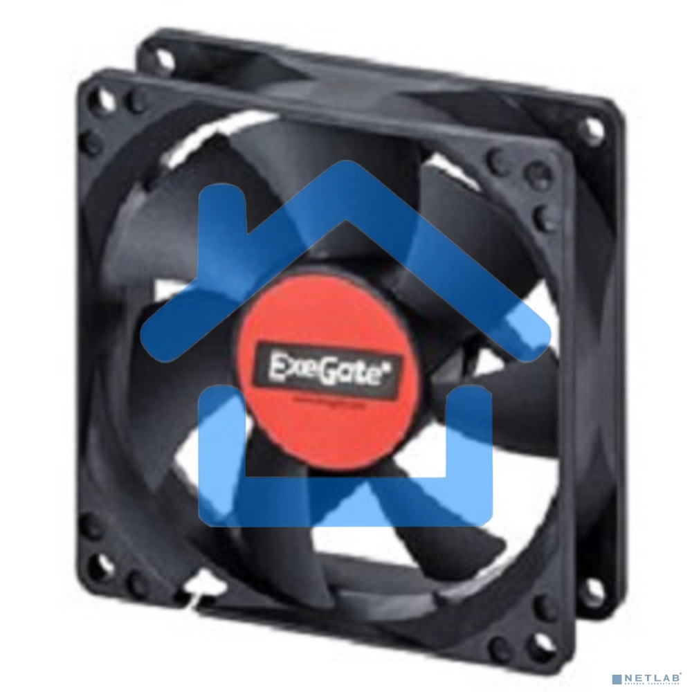 Вентилятор для корпуса ExeGate ExtraPower EP12025S3P черный, 120 мм, 1800 об/мин, 28 дБ, 3 pin