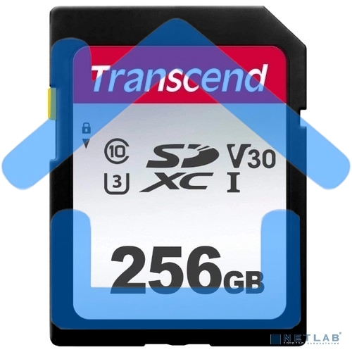 Флеш карта SD 256Gb Transcend SDXC Class 10 UHS-I U3, V30, TLC, Silver