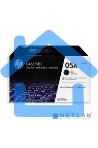 Картридж лазерный комплект HP CE505D черный для LJ P2055/P2035/P2050 (2 упак. х 2300 стр.)