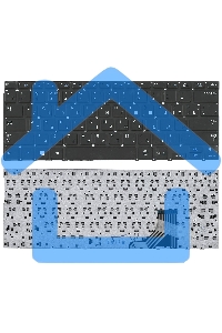 Клавиатура для ноутбука Samsung 530U3B 530U3C, черная