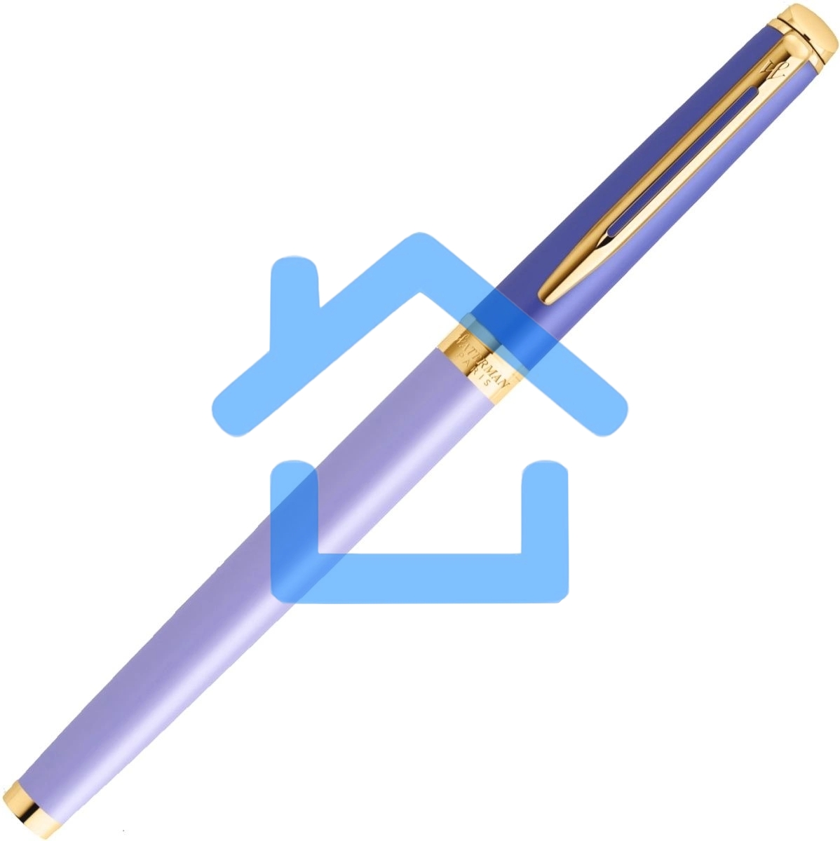 Ручка перьевая Waterman Hemisphere Colour Blocking (2179900) Purple GT сталь нержавеющая/позолота F, подарочная коробка