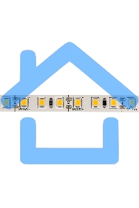 Лента светодиодная 12 В, 8 мм, IP23, SMD 2835, 120 LED/m, 12 V, цвет свечения теплый белый (3000 K)
