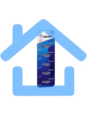 Элемент питания алкалиновый для пультов сигнализаций 27А (блист.5шт) Космос KOC27A5BL