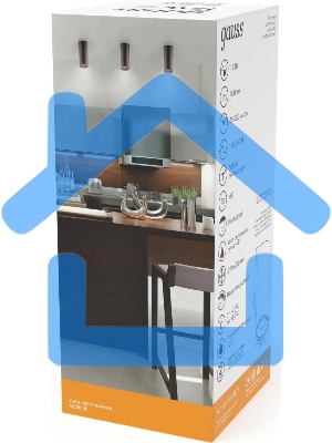 Светильник Gauss Overhead HD029 потолоч. 3000K цв.св.:белый теплый черный