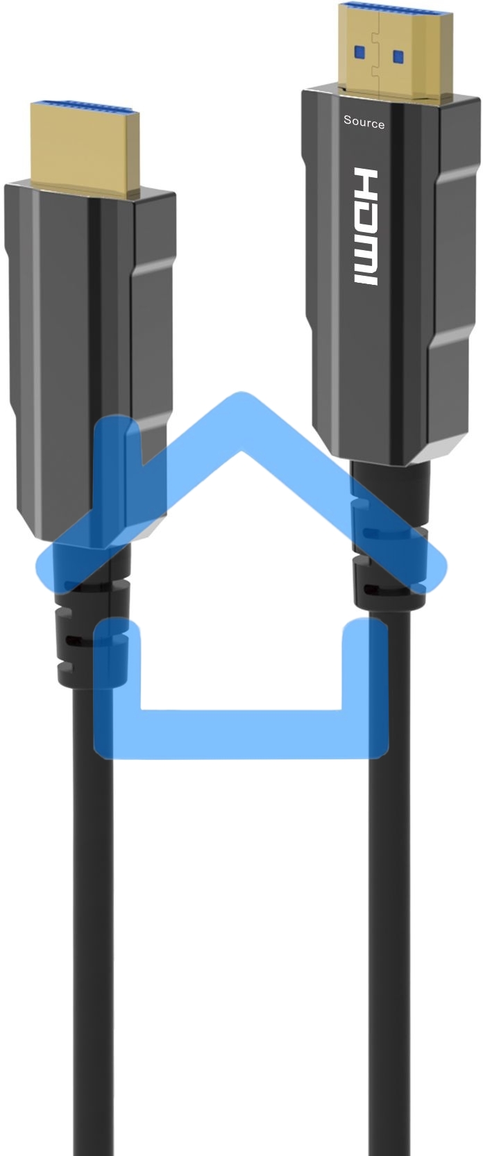 Кабель аудио-видео Digma HDMI (m)/HDMI (m) 30м. позолоч.конт. черный (HDMI-AOC2.1-30)