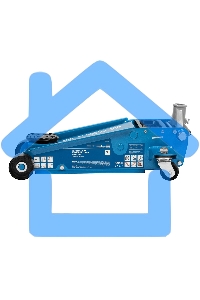 Домкрат гидравлический подкатной, 3 т, 120-450 мм, быстрый подъем, проф. Stels