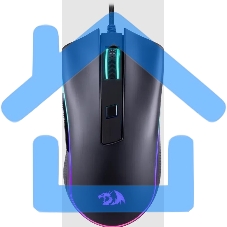 Мышь проводная Redragon Cypher , черный, 12800 dpi, USB, кнопки - 7