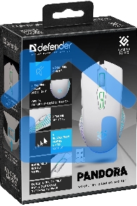 Мышь беспроводная Defender Pandora GM-502 белый, 3200 dpi, радиоканал, USB, кнопки - 7