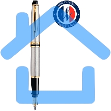 Ручка перьевая Waterman Expert 3 (CWS0951940) Stainless Steel GT F сталь, подарочная коробка