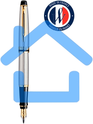 Ручка перьевая Waterman Expert 3 (CWS0951940) Stainless Steel GT F сталь, подарочная коробка