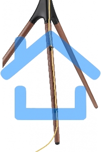 Подставка для телевизора Cactus CS-ST1246BKWN черный/орех 45