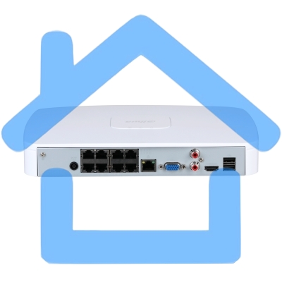Видеорегистратор Dahua DHI-NVR4108-8P-EI