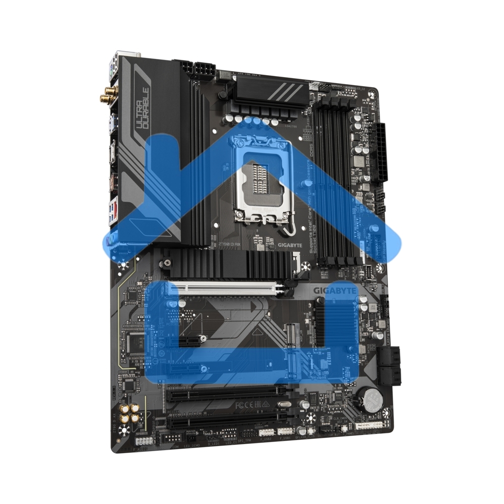 Материнская плата Gigabyte Z790 D AX, LGA 1700, Intel Z790, 4xDDR5, 4xSATA, 3xM.2, 1xPCI-E 5.0 x16, 1xPCI-E 4.0 x4, 2xPCI-E 3.0 x1, 1xHDMI, 1xDP, 1x 2.5Gb LAN, 4xUSB-A 3.2 Gen 1, 1xUSB-A 3.2 Gen 2, 2xUSB-A 2.0, 1xUSB-C 3.2 Gen 2, 3x3.5 мм, 7.1, ATX