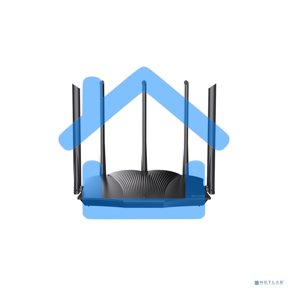 Двухдиапазонный гигабитный Wi-Fi 6 роутер Tenda TX12 Pro AX3000, до 574 Мбит/с на 2,4 ГГц + до 2402 Мбит/с на 5 ГГц
