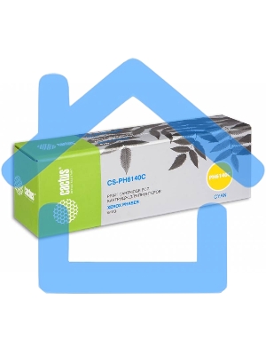 Картридж лазерный Cactus CS-PH6140C (106R01481) голубой (2000 стр.) для Xerox 6140