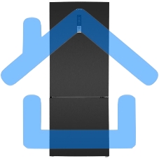 Холодильник Maunfeld MFF1857NFSB черный мат. инвертер двухкамерный 336/117л морозилка снизу