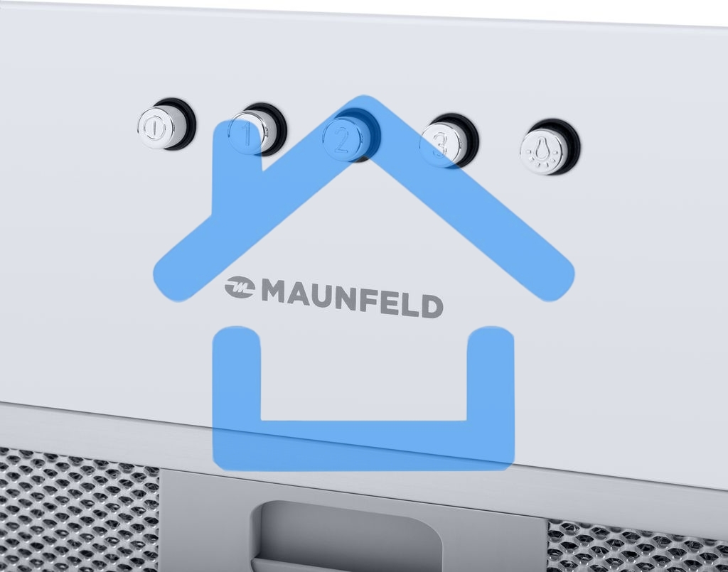 Вытяжка встраиваемая Maunfeld Crosby Power 50 белый, 50 см, 1050 куб. м/ч, 51.8 дБ