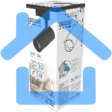 Светильник трековый цилиндр Gauss 20W 1650lm 4000K 180-240V IP20 65*210мм черный угол 24º LED 1/40