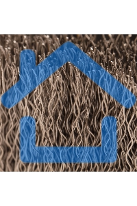 Щетка для УШМ, 75 мм, М14, Чашка, витая нержавеющая проволока 0,3 мм Denzel