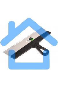 Шпатель из нержавеющей стали Сибртех 350 мм, зуб 6х6 мм, пластмассовая ручка 85468