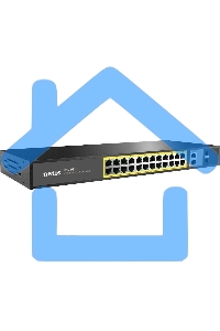 Коммутатор 24PORT 10/100M POE 4GE COMBO P124GH NETIS